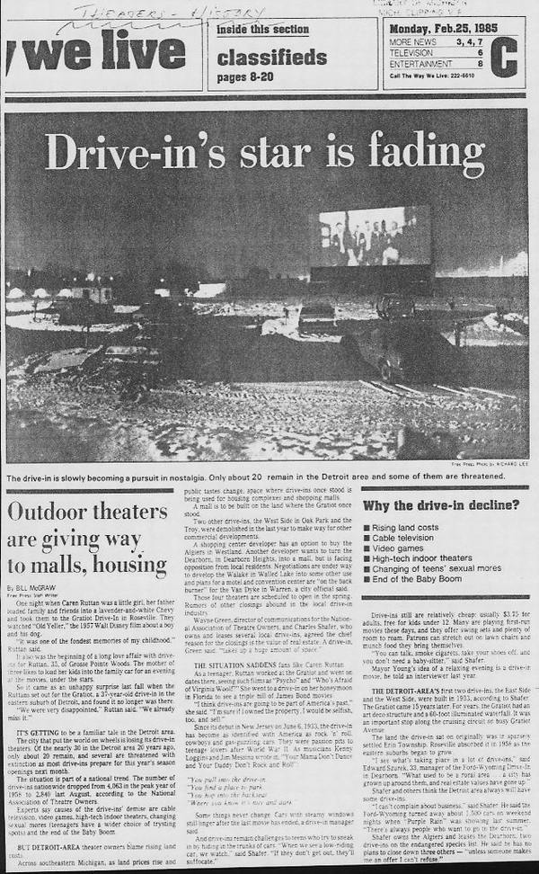 Ford-Wyoming Drive In Dearborn - News Article